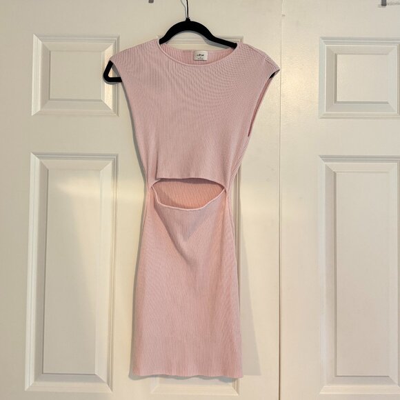 Aritzia Wilfred Cut-out Knit Mini Dress Sz M - Picture 2 of 4
